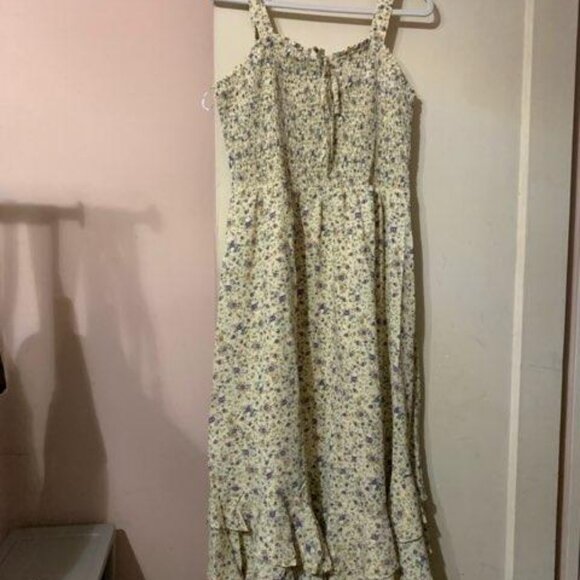 GRACE KARIN Women's 2025 Summer Floral Boho Dress Square Neck Strapped Swing - Picture 1 of 6